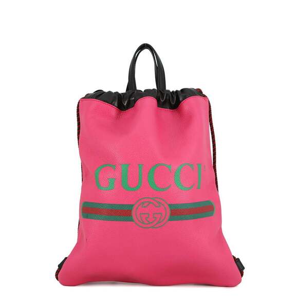 GUCCI Authentic Pink Leather Backpack main image 7